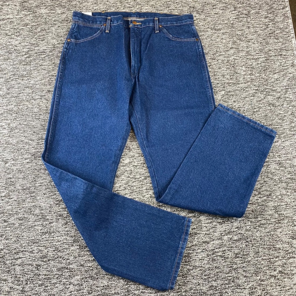 NWOT Wrangler 13MWZ Mens 36x32 Cowboy Cut Original Fit Blue Jeans